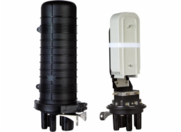 Alantec Vertikální spojka optických vláken pro 144 svárů KOMPLETNÍ (plně vybavená: svárové kazety, chrániče svárů, montážní prvky, smršťovací bužírky) ALANTEC - ALANTEC