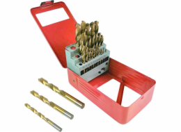 Silver Stříbrná vrtačka SADA VRTÁKŮ DO TITANOVÉHO KOVU 29dílná 1,5-27 mm / STŘÍBRNÁ EX10424