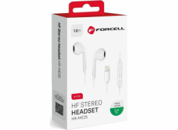 ForCell Sluchátka In-Ear pro Apple iPhone Lightning 8pin bílá HR-ME25