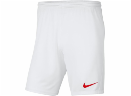Nike Dívčí kraťasy Y Park III BV6865 103 BV6865 103 bílé XS (122-128 cm)
