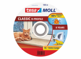 Tesa gumové těsnění 9mm D-profil bílé 100m (5570600)