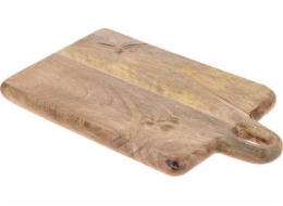 Excellent Houseware Vynikající prkénko na krájení do domácnosti s dřevěnou rukojetí, Retro, 33x20cm