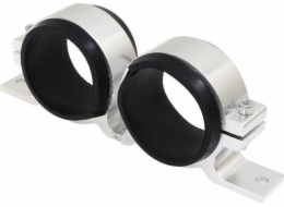 TurboWorks Držák palivového čerpadla 2x60mm stříbrný