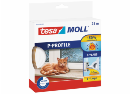 Tesa Gumové těsnění 9mm P-profil bílé 25m (0539102)