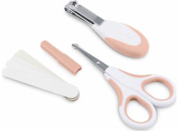 Nuvita Nuvita, sada kosmetických nehtů: nůžky, kleště a 5 pilníků, anglická růže