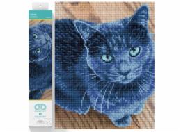 DIAMOND DOTZ Diamantová výšivka Diamond Dotz Kočka samet 45,5x38cm DQ8002