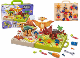 LeanToys Sada šroubováků DIY Dinosaurs