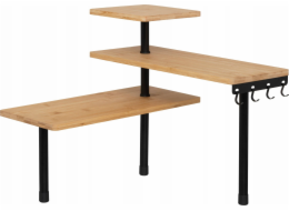 SMART 3-úrovňová rohová police, 43 x 43 x 38 cm