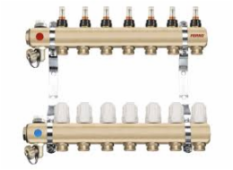 Ferro Průtokoměry s 2cestným termostatickým ventilem Manifold typu RZP1 (RZP02S)