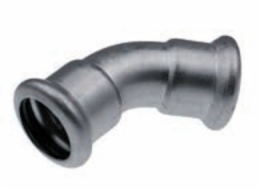 KAN-therm Lisované koleno 45° 76,1 mm nerezová ocel - 6230061