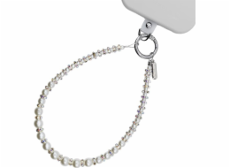 Crong Přívěsek na telefon - Přívěsek na telefon na šňůrku (stříbrné korálky)