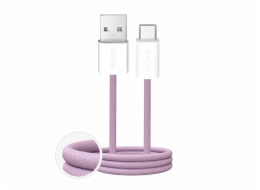 Puro Kabel USB-A - USB-C 1,5 m růžový (8018417498756)