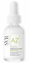 SVR Sebiaclear Ampule Flash vyhlazující koncentrát pro korekci nedokonalostí a zarudnutí 30 ml