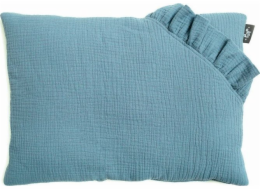 PULP BAMBOO Polštář z mušelínu 35x45 cm modrý