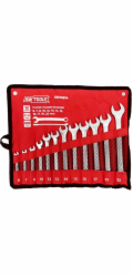 AWTools Sada kombinovaných klíčů 12 kusů, 6 mm-22 mm, matná 6, 7, 8, 10, 12, 13, 14, 15, 16, 17, 19, 22 (AW39814)