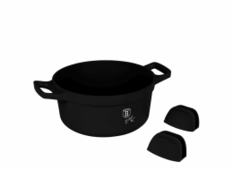 Kastrol s titanovým povrchem a poklicí 24 cm Black Rose Collection BH-1457