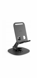 Puro Hliníkový stojan na telefon/tablet Tilt Pro - tmavě šedý