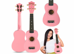 LUNA GUITARS SUPRIMO UK21 PK sopránové ukulele 21 růžové dřevo