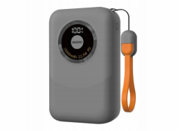 Dudao K21 Mini Power Bank 10000mAh 22,5W USB-A / USB-C - Šedá