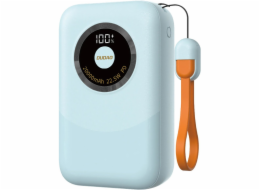 Dudao K21 Mini Power Bank 10000mAh 22,5W USB-A / USB-C - Modrá