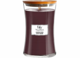 WoodWick WoodWick Phantom Cherry válcová svíčka Jantar, Vanilka, Kašmírové dřevo, Třešeň (ovoce) Burgundsko 1 ks.