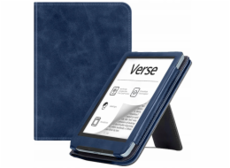 Strado Pouzdro s popruhem, rukojetí a stojánkem pro PocketBook Verse Pro 629 634 (tmavě modrá)
