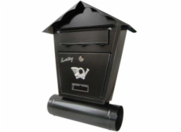 NoName Starožitná šedá poštovní schránka s trubicí SD2T