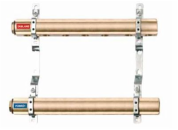 Red Rozdělovač z červené mosazi RP 7cestný 1” R022801006