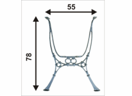 NoName Vysoká noha pro zahradní stůl