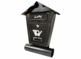 NoName Starožitná šedá poštovní schránka s tubusem SD1T