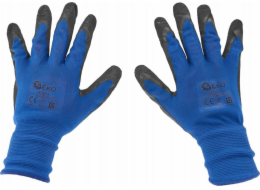 Geko Ochranné rukavice s povlakem velikost 12 – tmavě modrá (12/240)