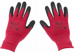 Geko Ochranné rukavice s povlakem velikost 7 – růžové (12/240)