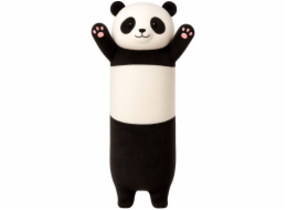 LeanToys Plyšový maskot panda, podlouhlý, válečkový, černobílý, 70 cm