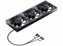 Jonsbo ZA-420 Černý ventilátor s obrácenými lopatkami, PWM ARGB (3x140mm - 420mm)