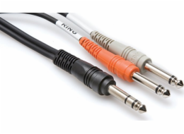 Hosa Technology TRS/2 x TS, Samec, 2 x 6,35 mm TS, Samec, 3 m, Černá