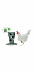 Beeztees Feed Tower Krmítko pro drůbež šedé 36cm