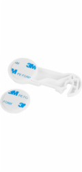 Poistka Strend Pro, detská, bezpečnostný zámok na dvierka a nábytok, plastová, nalepovacia, 9,7x3,7 