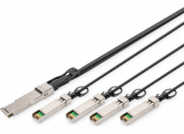 Digitus 40G QSFP+ zu 4XSFP+ Direct Attach Kabel 2m