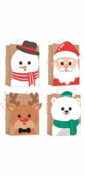 Taška papírová vánoční 18x23x10 cm