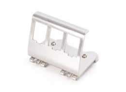 Digitus Hutschienenadapter für 3x Keystone Modul (edelstahl)
