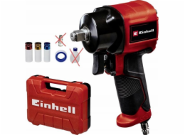 Einhell Druckluft-Schlagschrauber TC-PW 610 Compact (schwarz/rot, Lösemoment 610 Nm, 1/2, inkl. 3 Stecknüsse, Koffer)