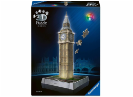 Ravensburger 3D Puzzle Iconics: Big Ben - mit Licht (216 Teile)