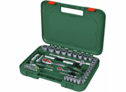 Bosch Powertools 1/2 + 1/4 Ratschen-Set mit Steckschlüsseln, 56-teilig (grün, Drehmoment bis 768 Nm, im Koffer)