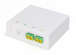 Digitus Digitus FTTH Gehäuse, 2 x LC/APC DX Kupplung mit Shutter