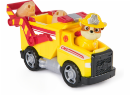 Spinmaster Paw Patrol Fire Rescue - Rubbles Rettungs-Truck (mit Schaufel und Geschossen sowie Rubble Hundefigur)