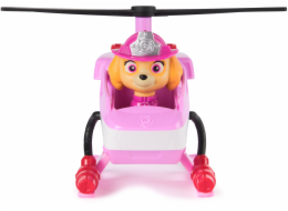 Spinmaster Paw Patrol Fire Rescue - Skyes Rettungshubschraube (mit Skye Hundefigur und Katzenfigur)