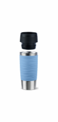 Emsa TRAVEL MUG Waves Thermobecher (hellblau/edelstahl, 0,36 Liter)