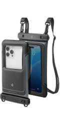 Spigen A611P UNIVERZÁLNÍ VODĚODOLNÉ POUZDRO NA PLOVÁK, BALENÍ 2 KS, MATNĚ ČERNÉ