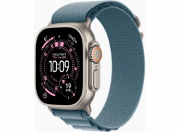 Apple Watch Ultra 3 (titan, 49 mm, Alpine Loop hellblau L, Titangehäuse, Cellular)