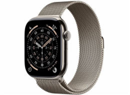 Apple Watch Series 11 (Titan Natur, Titangehäuse, 42 mm, Milanaise Armband natur S/M, Cellular)